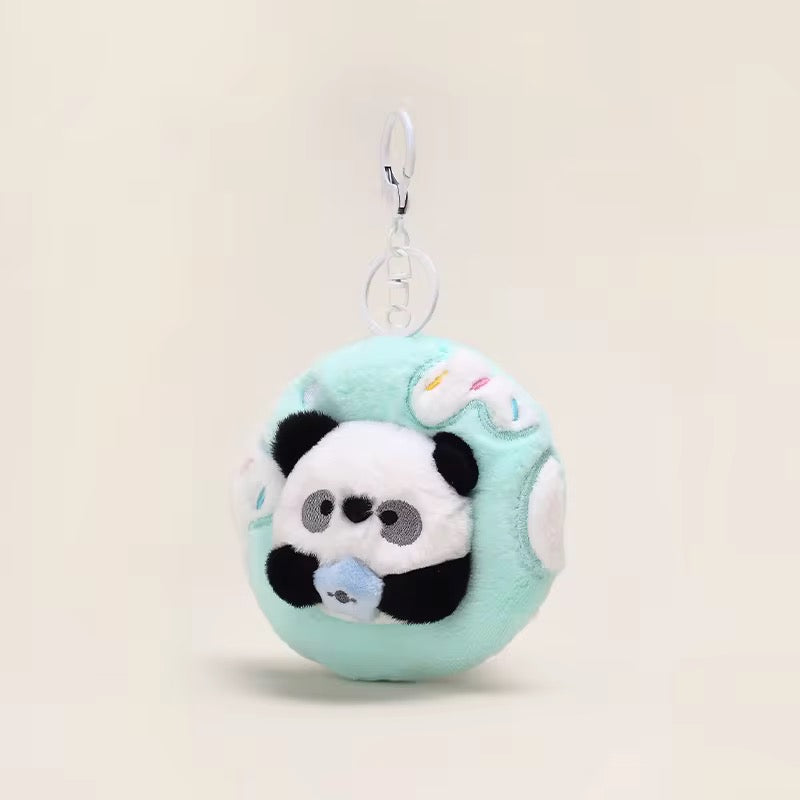 Panda Donut Bag Charm