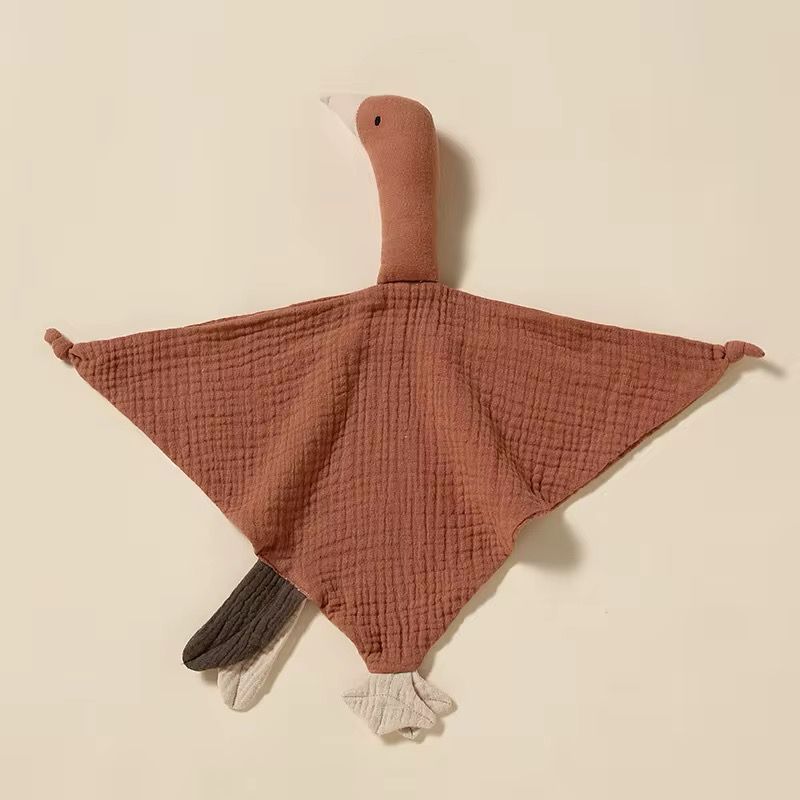 Goose Muslin Comfort Blanket (Brick)