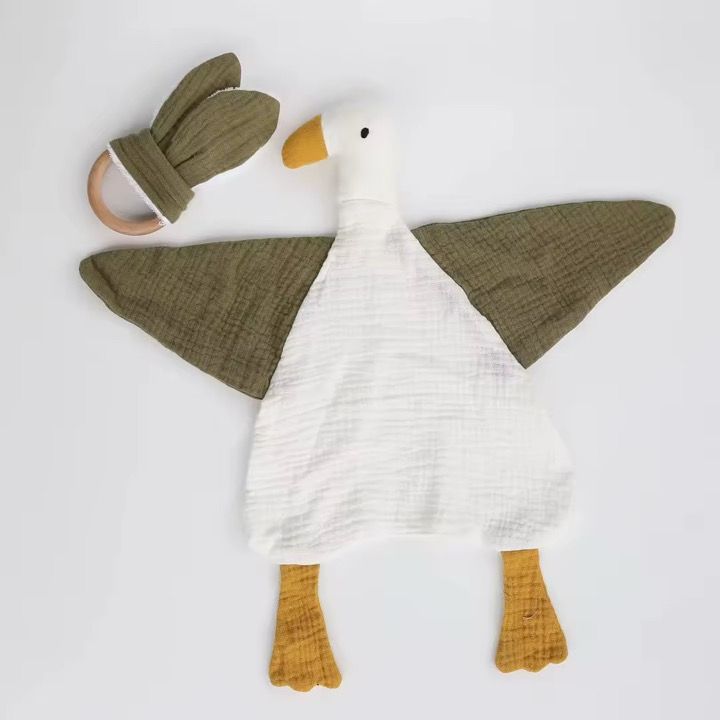 Organic Cotton Muslin Goose Comfort Blanket